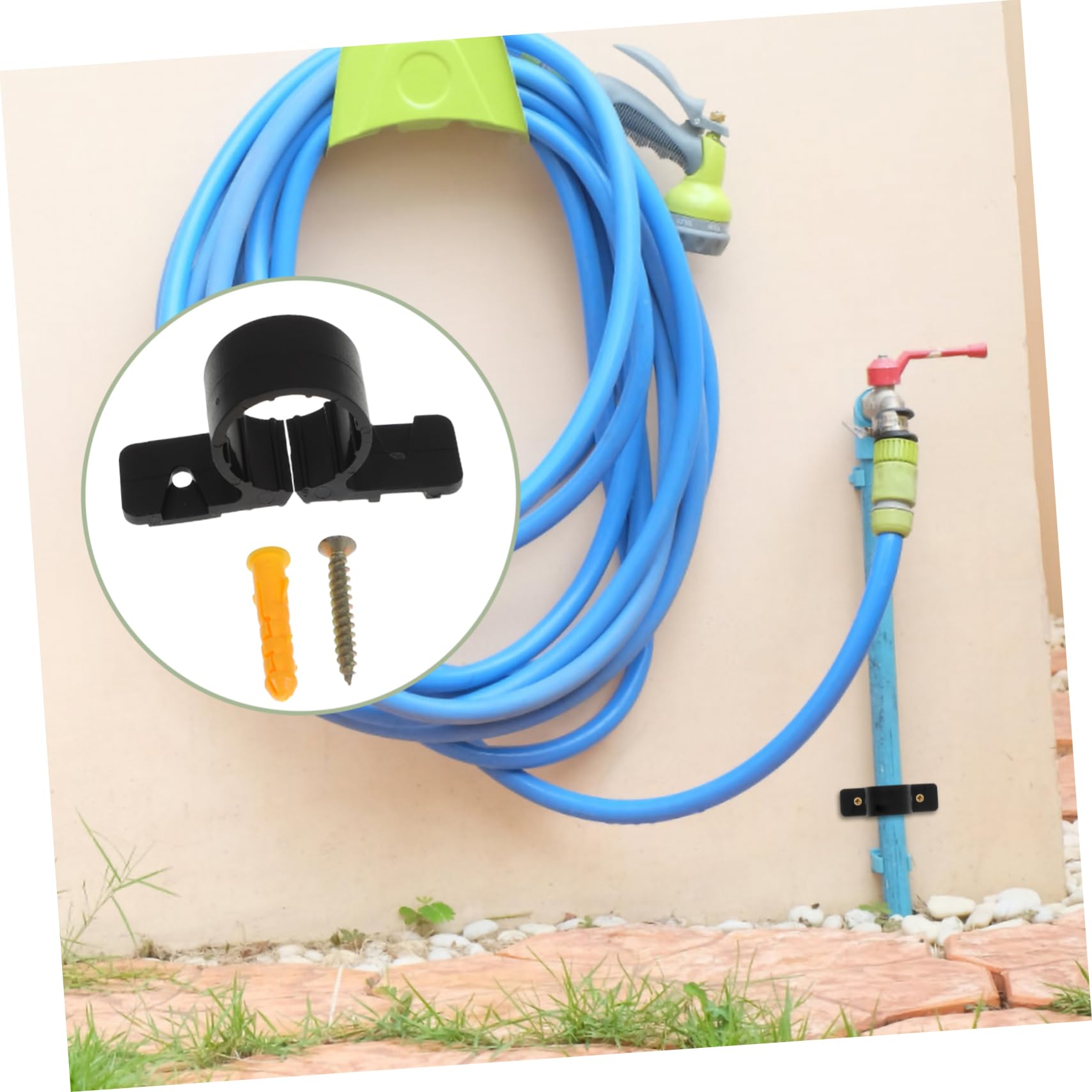 Soportes de Tubería Pex de Plástico Negro 3/4 Pulgadas, 50 Piezas | Montaje en Pared y Techo, para Proyectos de Plomería y Obra Comercial, Formato a Granel