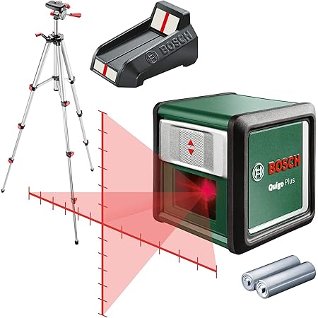 Bosch 603663600 Quigo Plus Cross Line Laser with Tripod