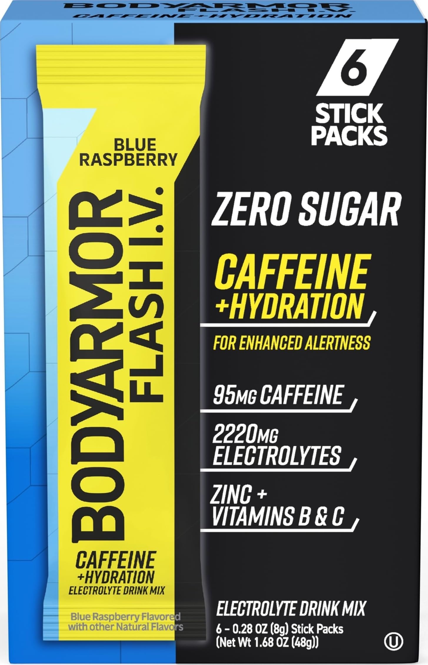 BODYARMOR Flash IV Zero Sugar Electrolyte Mix, Strawberry Kiwi, 6 Ct — Amazon image 20