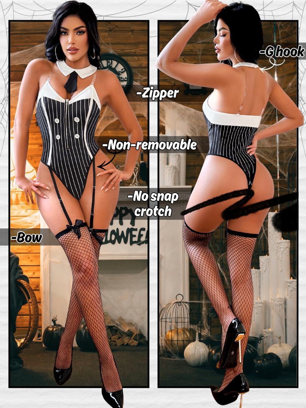 ShawGobow 3 Piece Sexy Teacher Costume For Women