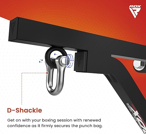 Miniatura 4 de RDX Mount Hanger Wall Bracket, Boxing Punch Bag 16 Gauge Heavy Duty Iron Bar, Steel Hanging Fixings D-Shackle, Boxing MMA Kickboxing Muay Thai