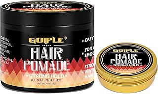 Original Hair Pomade for Men Strong Hold - High Shine Mens Hair Gel Pomade Water Based Mens Hair Products- Flake Free Hair Gel Easy To Wash Out All Day Hold For All Hairstyles 2PCS