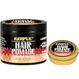 Original Hair Pomade for Men Strong Hold - High Shine Mens Hair Gel Pomade Water Based Mens Hair Products- Flake Free Hair Gel Easy To Wash Out All Day Hold For All Hairstyles 2PCS