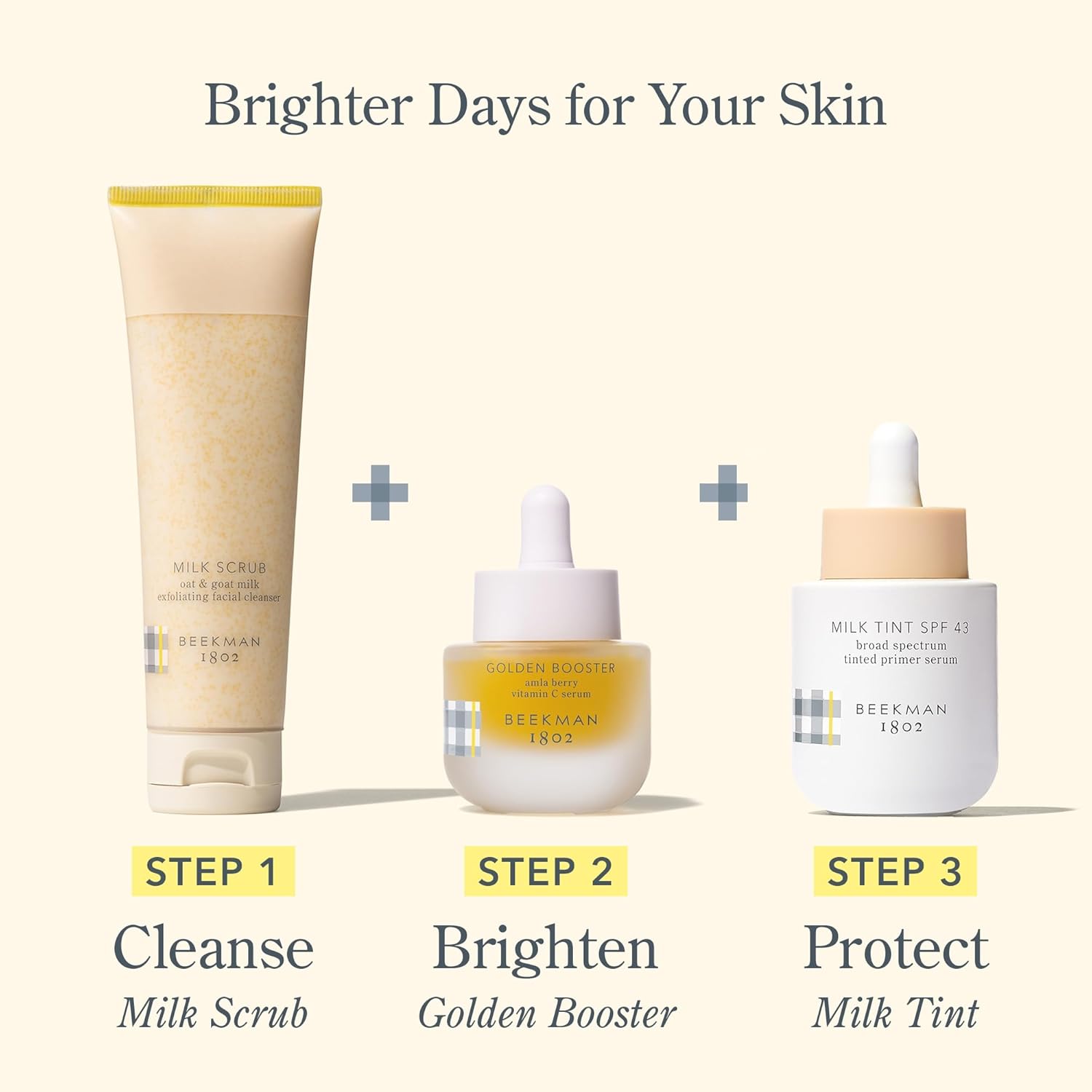 Beekman 1802 Milk Tint Face Primer with SPF 43, Light - Oxybenzone Free - 1 oz - Tinted Mineral SPF, Makeup Primer & Moisturizer - In Shade Light - Image 8