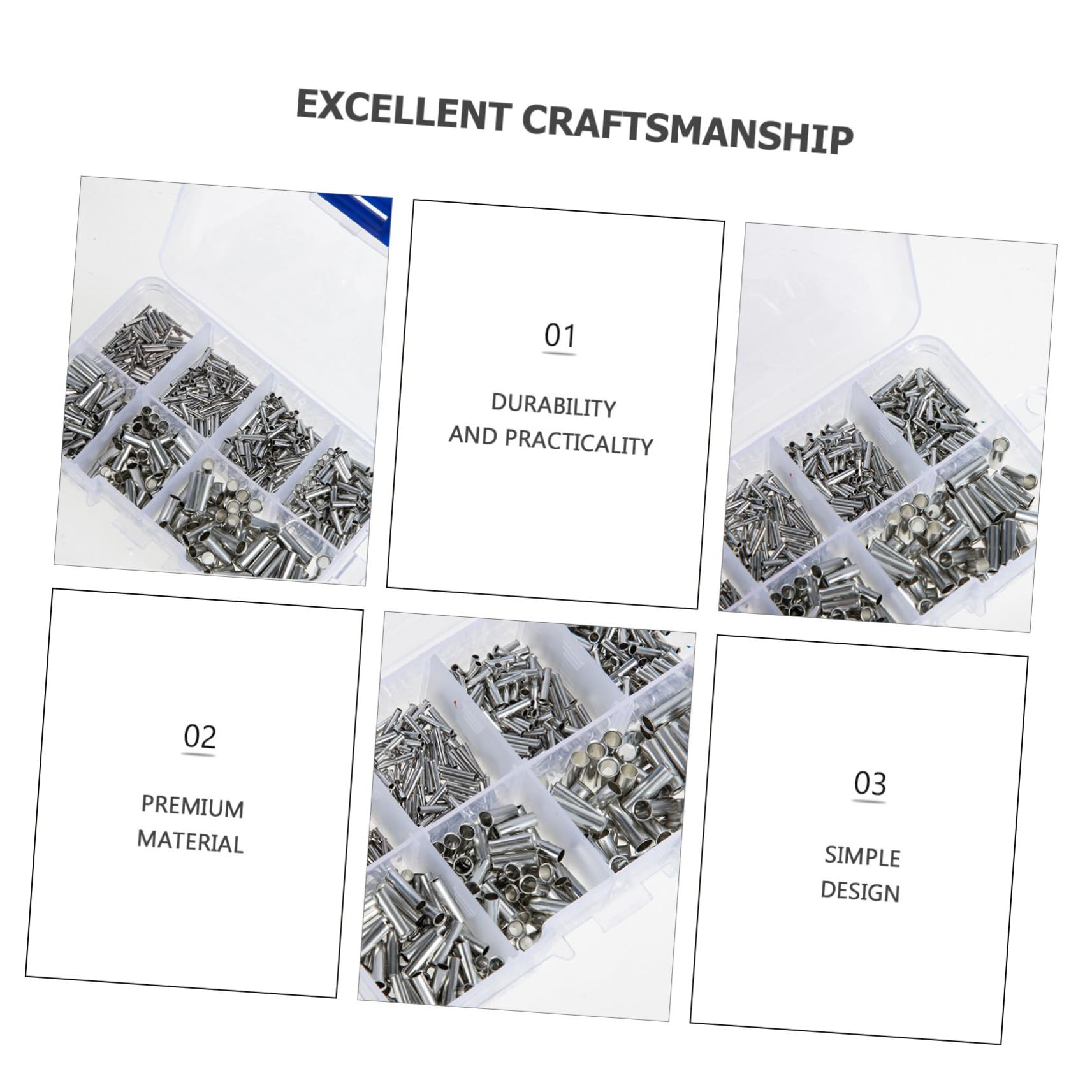 SOLUSTRE 3000stücke Kabelschuhe Sortiment Unisolierte Quetschverbinder Für Elektrische Kabel Crimping Kit Kabelorganisation Und Sicheren Verbindungen