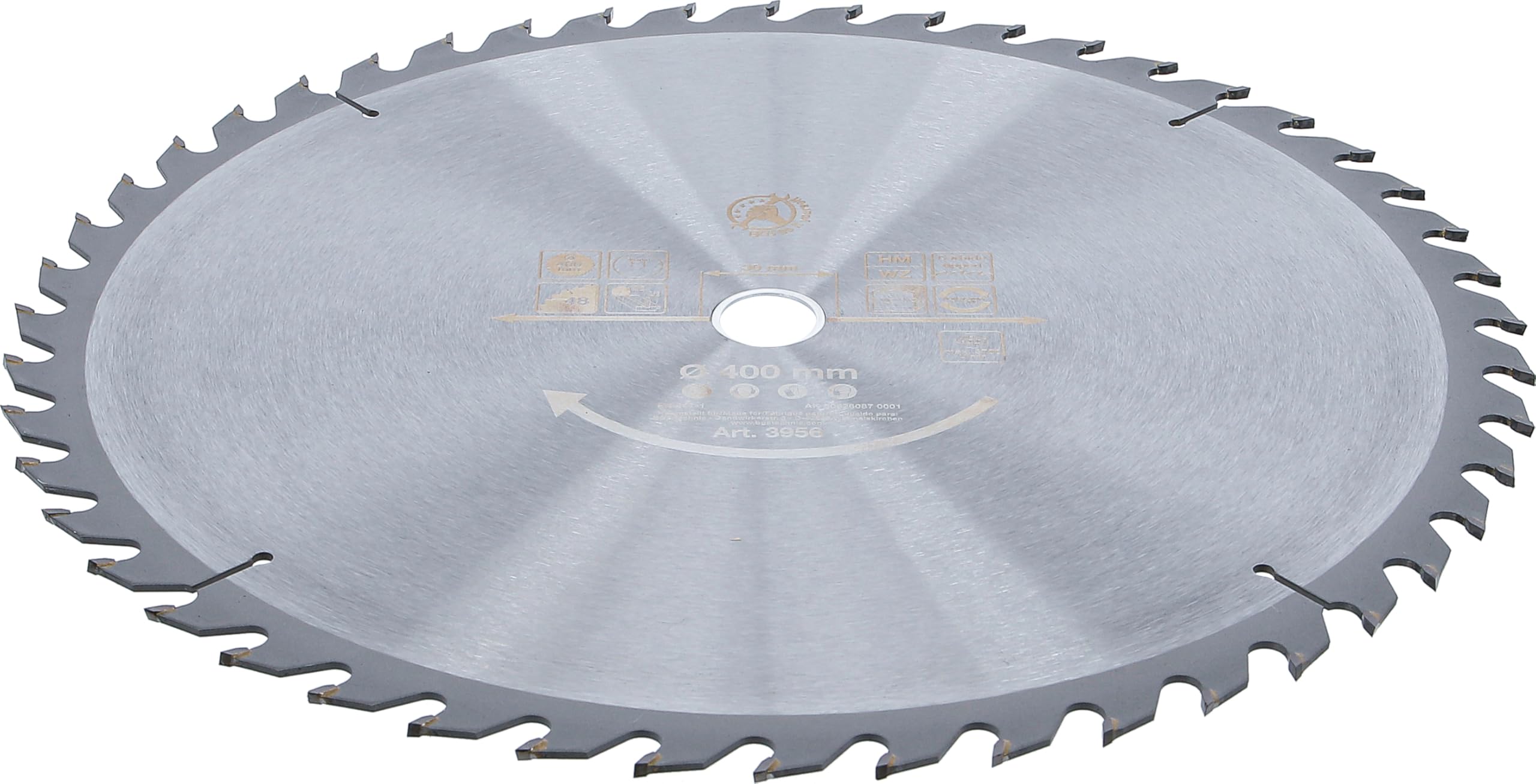 BGS Diy 3956 | Lama per sega circolare con punte in metallo duro | Ø 400 x 30 x 3,4 mm | 48 denti
