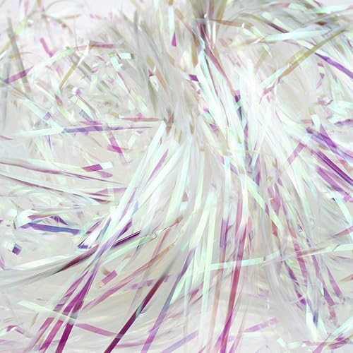 Miniatura 6 de Goodma Cesta de polipropileno de 1 libra, triturados y hebras, confeti arrugado para envolver regalos de bricolaje y relleno de cesta (rojo)