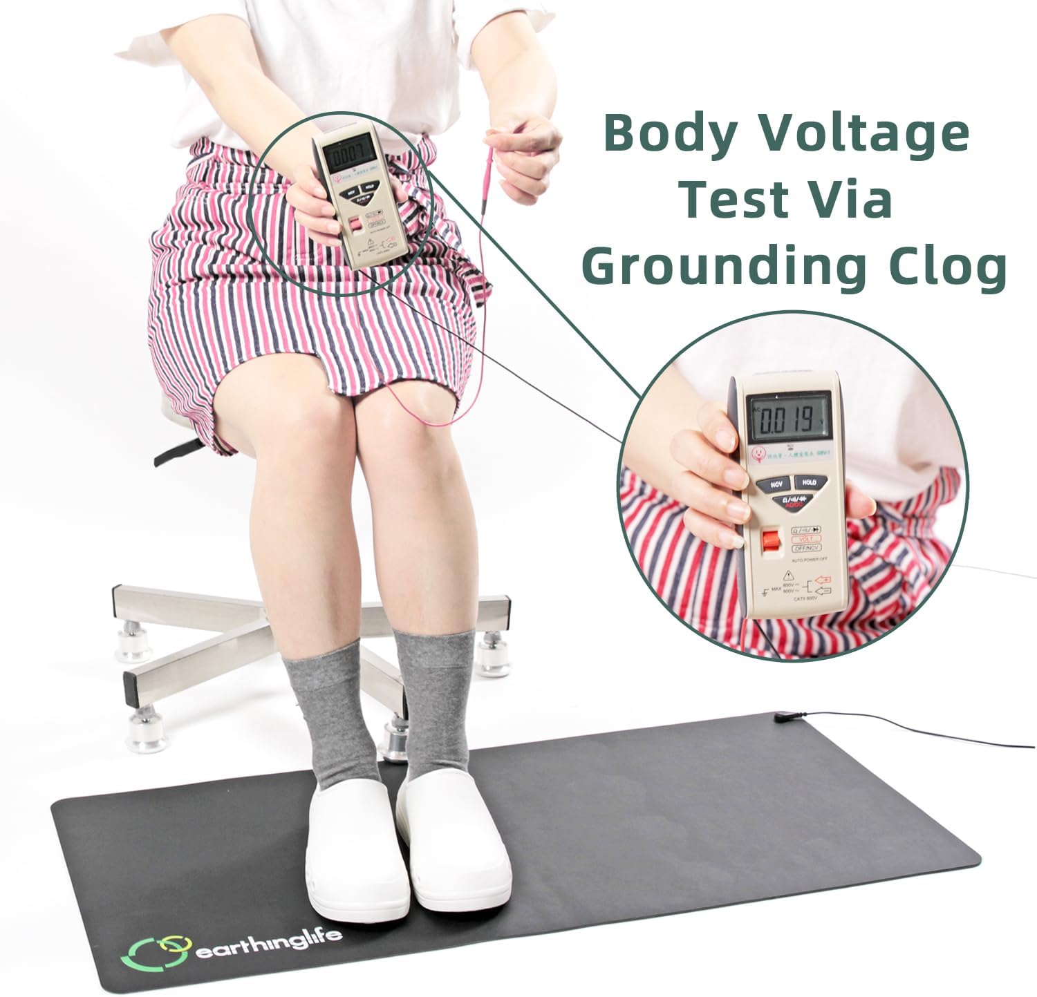 earthinglife Grounding Clogs with Adjustable Strap Super Soft Graphene Enhanced Rubber Grounding Footwear for Men Women - Image 2