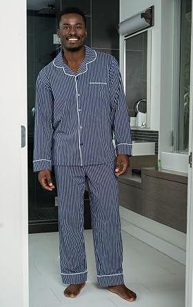 PajamaGram Winter Flannel Mens Pajamas - Men's Knit Flannel Pajamas Set