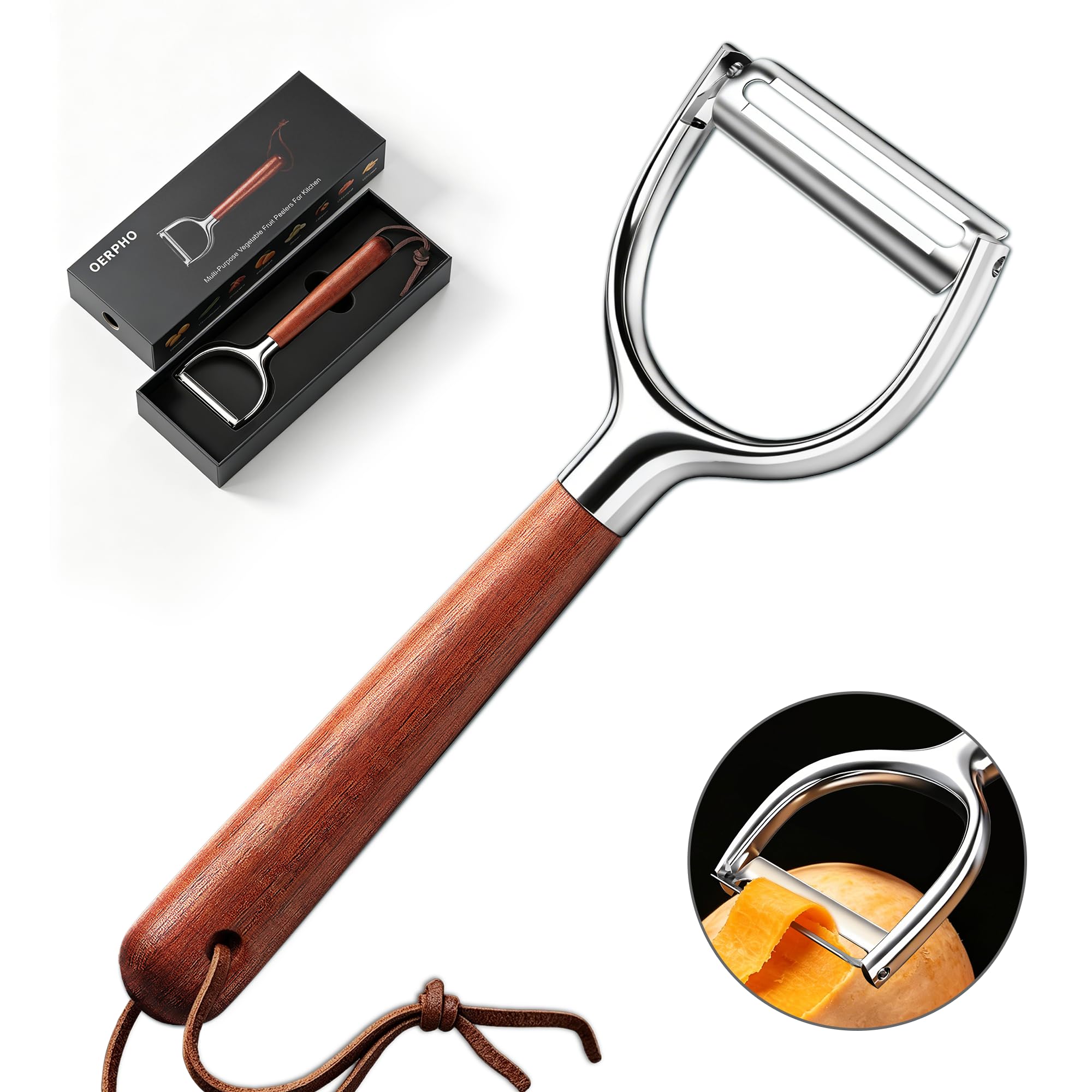OERPHO Vegetable Peeler, Premium Y-Shape Potato Peeler