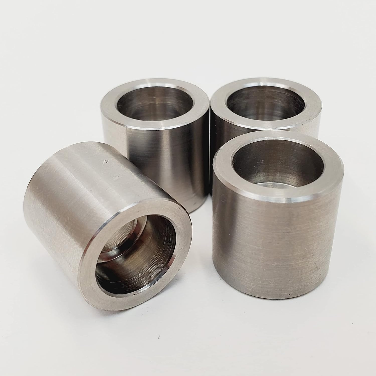 Counterbore 304 Stainless Steel Bungs for 5/16" Socket Head Cap Screw - 3/4" Tall x 3/4" OD - Quantity of 4 - Made in USA - Fabrication Parts Hot Rod Motorcycle Chopper Bobber Cafe Racer Builder