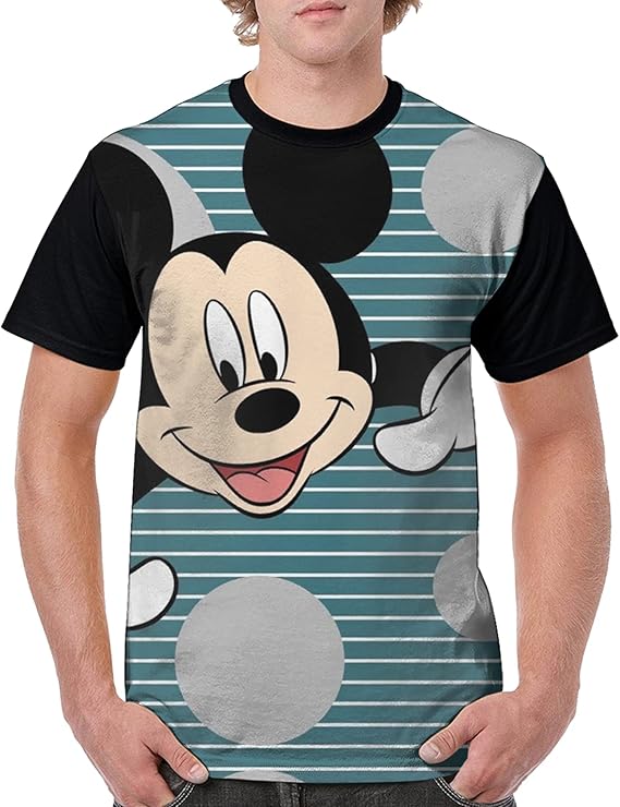 Amazon Co Jp ミッキーマウス 2 3d印刷 個性 上着 人気 メンズ レディース ステューシーtシャツ ブラック ゆるくて快適 カップル服 丸首 Tシャツ ティーシャツ おしゃれ 速乾 シンプル 半袖 夏服 ファッション