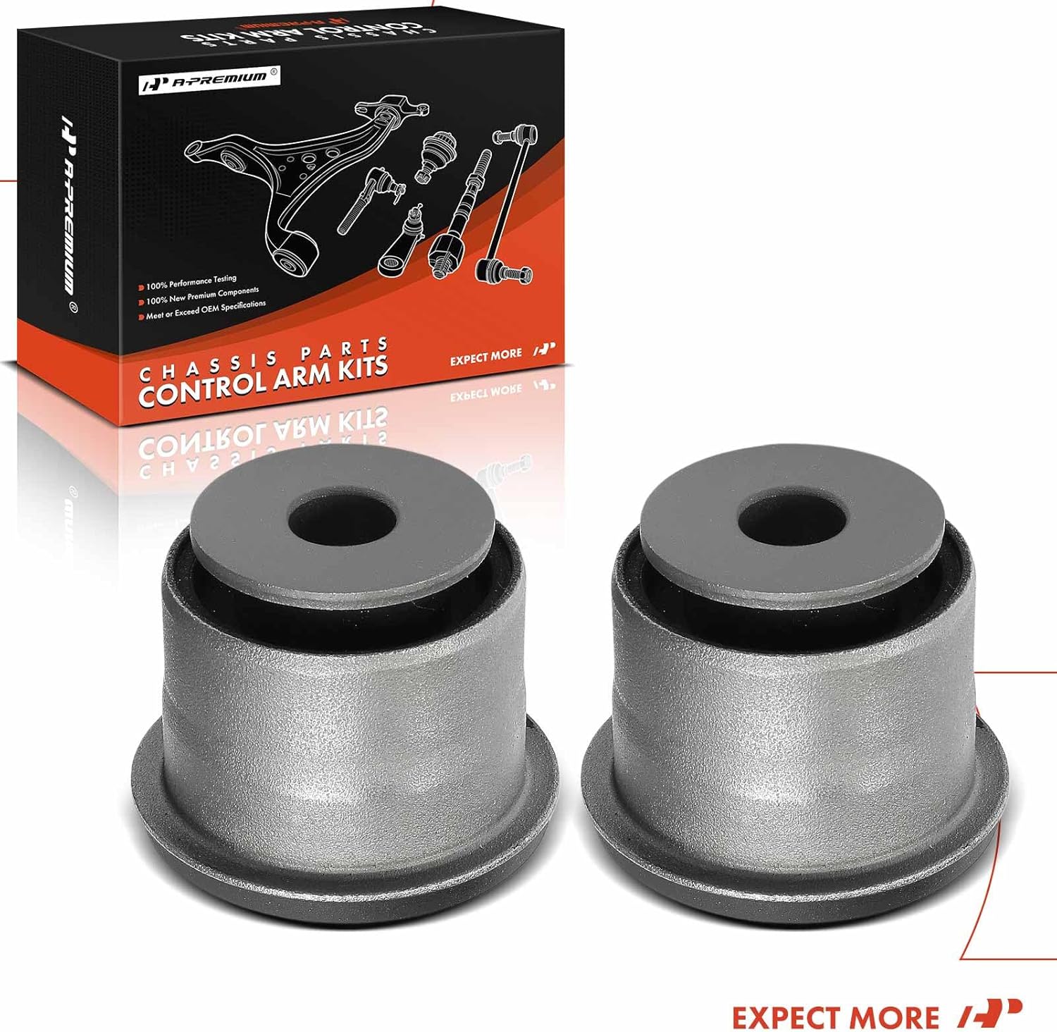 A-Premium 2 x Front Upper Control Arm Bushing Kit, Compatible with Jeep WK2 Series Grand Cherokee 2011-2015 & Dodge Durango 2011-2015