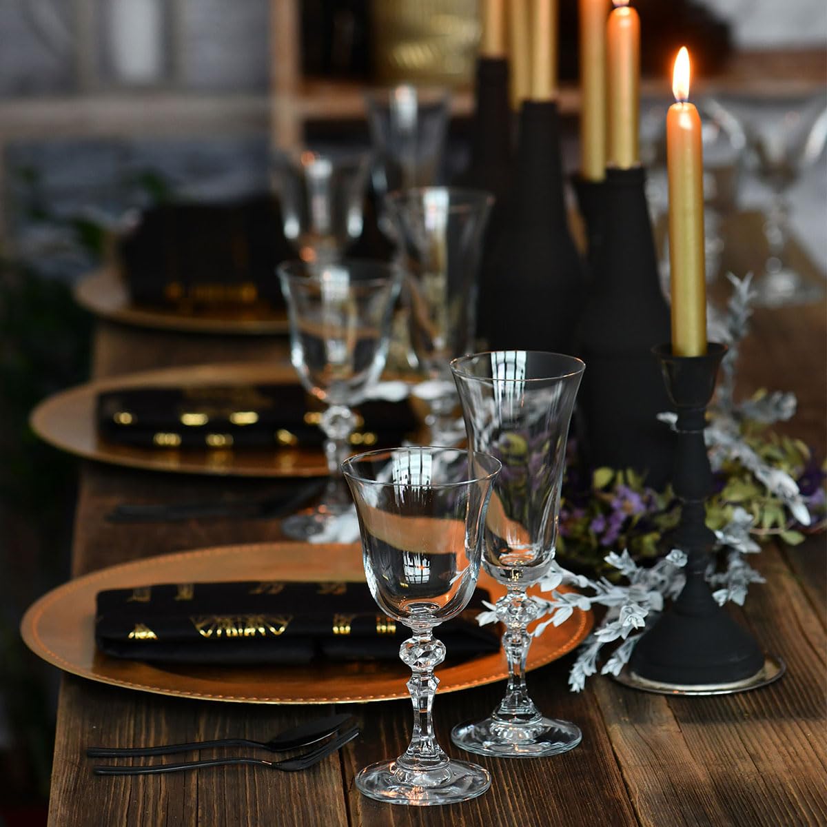 KROSNO Małe Kieliszki do Czerwonego Wina Kolekcja Krista, Zestaw 6 x 250 ml | Szkło Kryształowe Bezołowiowe, do merlot, pinot noir i win wytrawnych, zmywarka, codzienna degustacja
