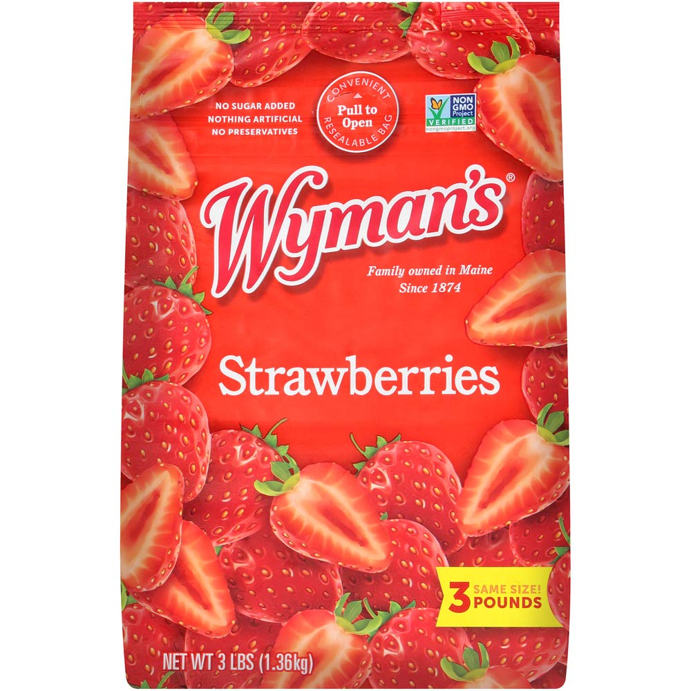 Wyman's of Maine, Strawberries, 3 Pound (Packaging May Vary)