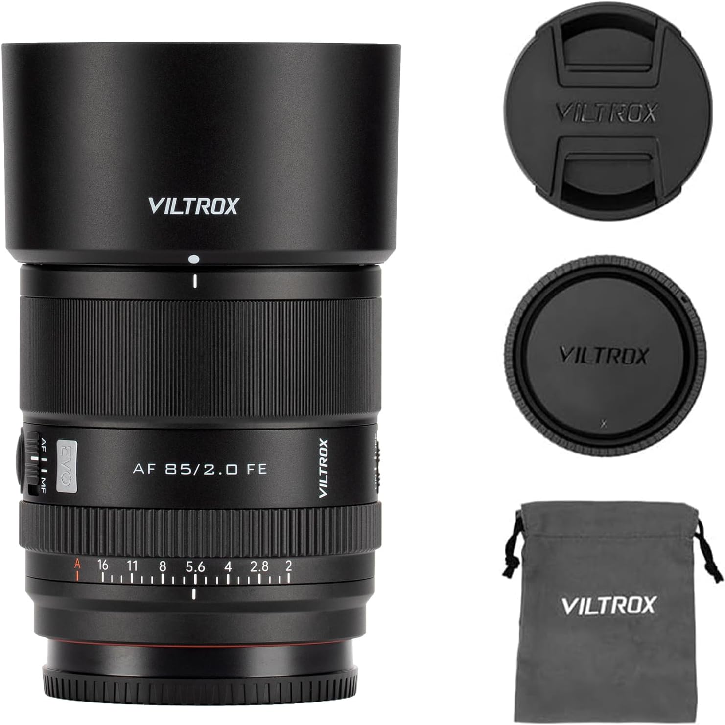 Viltrox AF 85mm F2.0 EVO FE, Full-Frame Standard Autofocus Lens, F2.0 Ultra-Wide Aperture, Lightweight and Portable, Compatible with Sony E-Mount Cameras