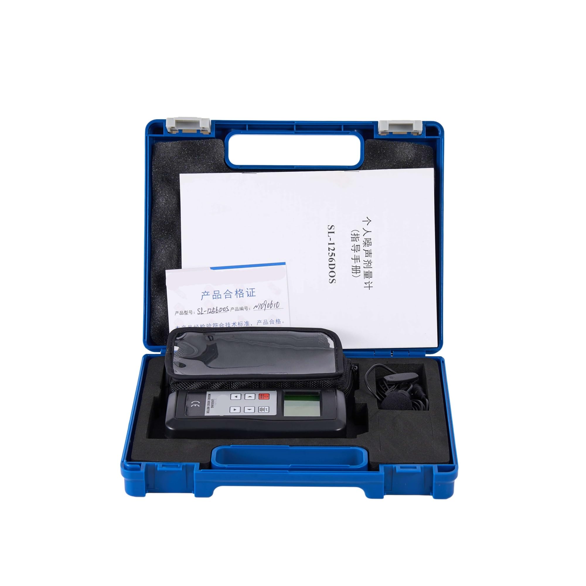 Fonometro, SL-1256DOS Misuratore di dose rumore elettronico con registrazione digitale Tester livello sonoro Protezione IP67 Misurazione 1% ad alta precisione