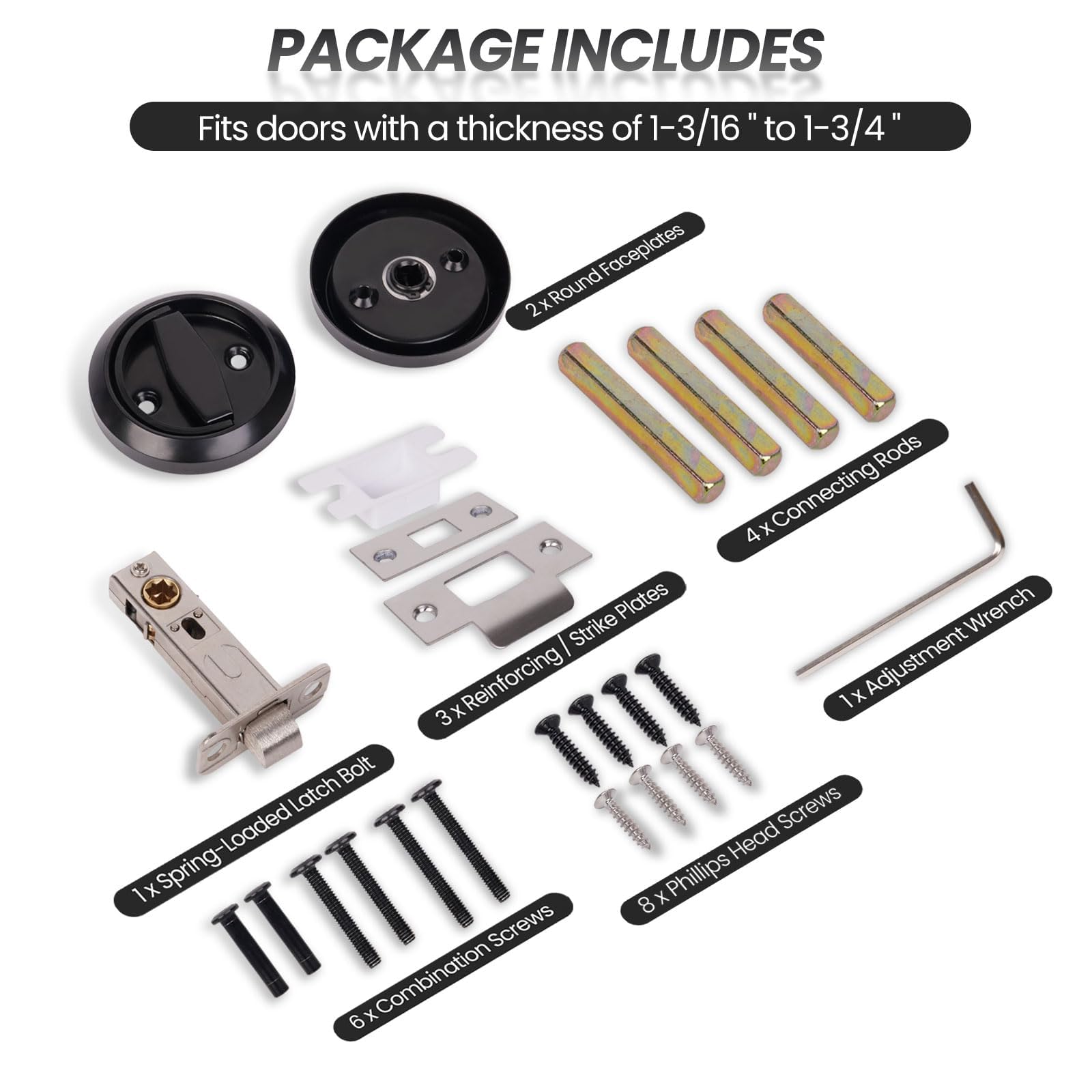 Stainless Steel Round Door Knob - Keyless Privacy -2