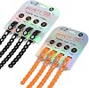 MODL Infinity Tool™ 8-Pack 4 Black, 4 Neon Orange - Flexible Multi-Tool, Utility Bracelet, Gear Strap, Wearable Gadget for Outdoor Adventure, Survival, Camping, Travel, EDC