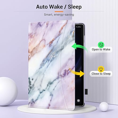 Miniatura 4 de MoKo Funda para Samsung Galaxy Tab S9 FE 5G de 10.9 pulgadas 2023, funda con soporte multiángulo para Galaxy Tab S9 FE (SM-X510SM-X516SM-X518) con