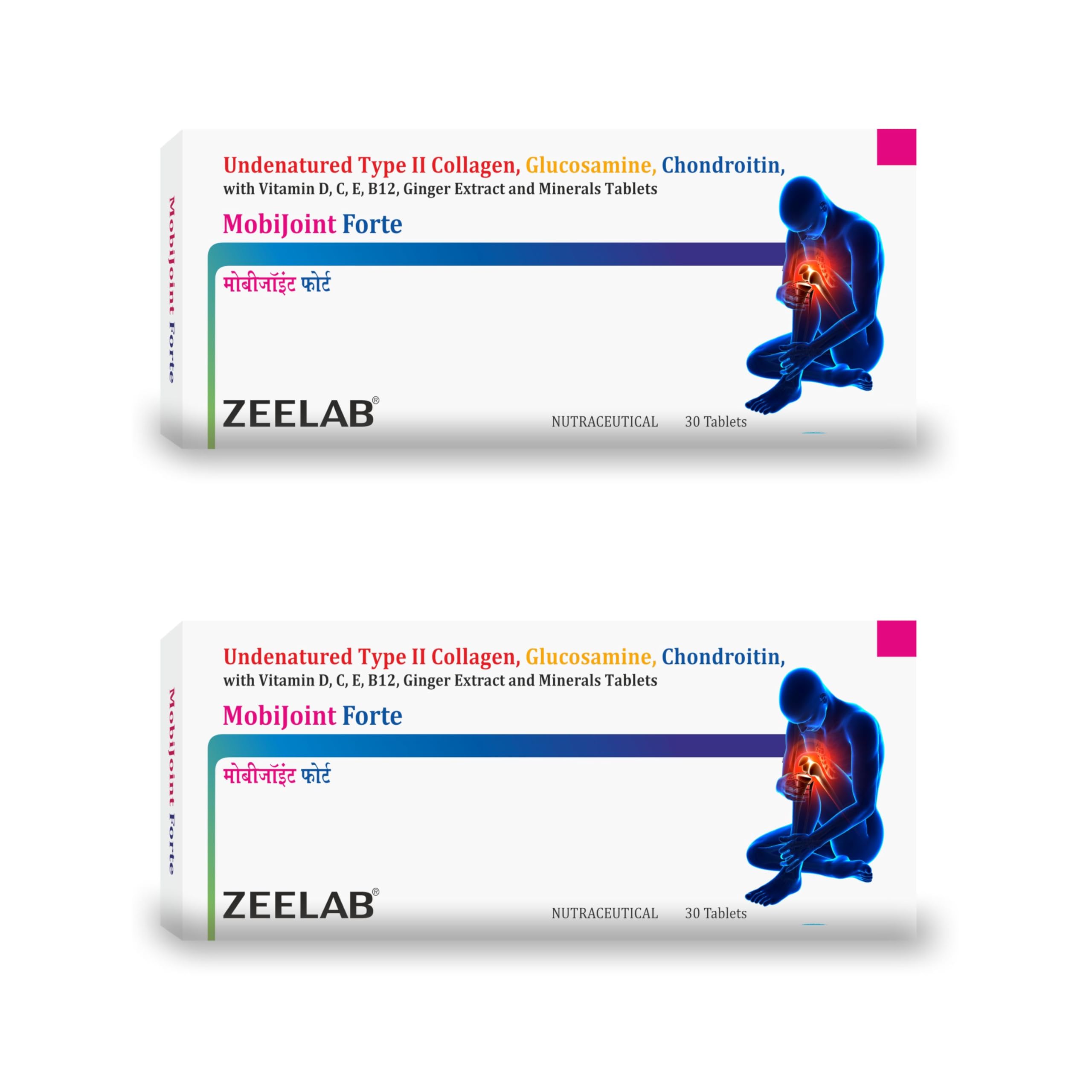 Zeelab Mobijoint Forte (15 Tablets Strip) Pack of 2 | Collagen Type 2 Glucosamine Chondroitin (B0CVB75GNW) Amazon Price History, Amazon Price Tracker