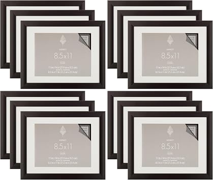 Studio Decor Black Frame With Mat, Aspect, 12 Pack