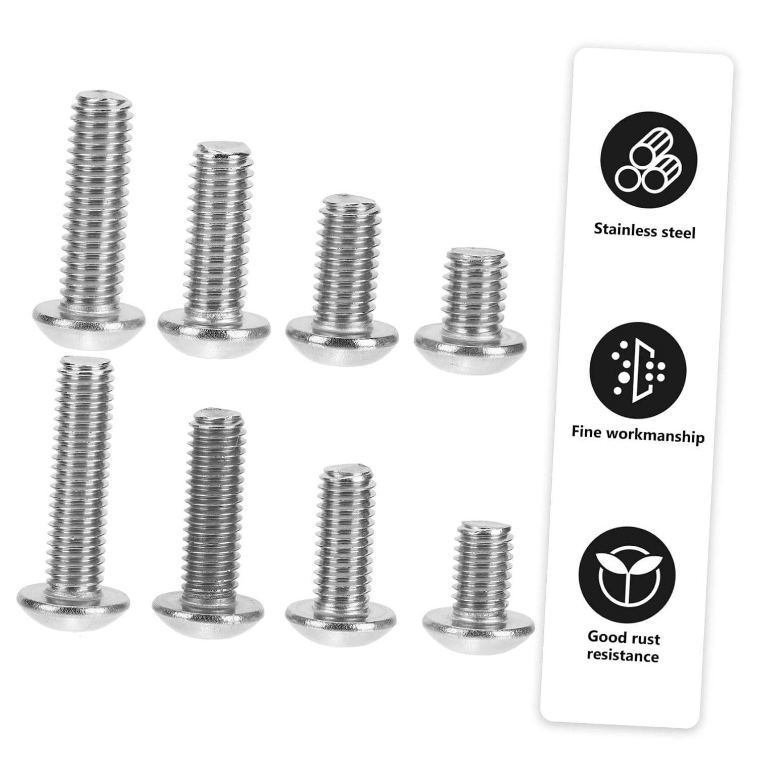 LIFKOME Stainless Steel Bolts and Nuts Set 520pcs Screw Assortment Kit Hexagon Screws Nuts Bolts