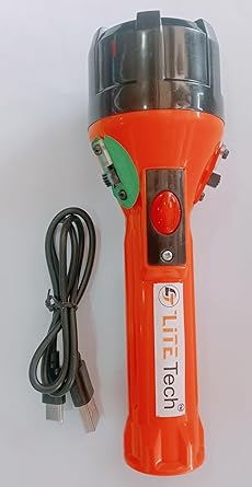 LITETECH Resin Tricolor Red/Green/White Torch Light (Model - Sigma)