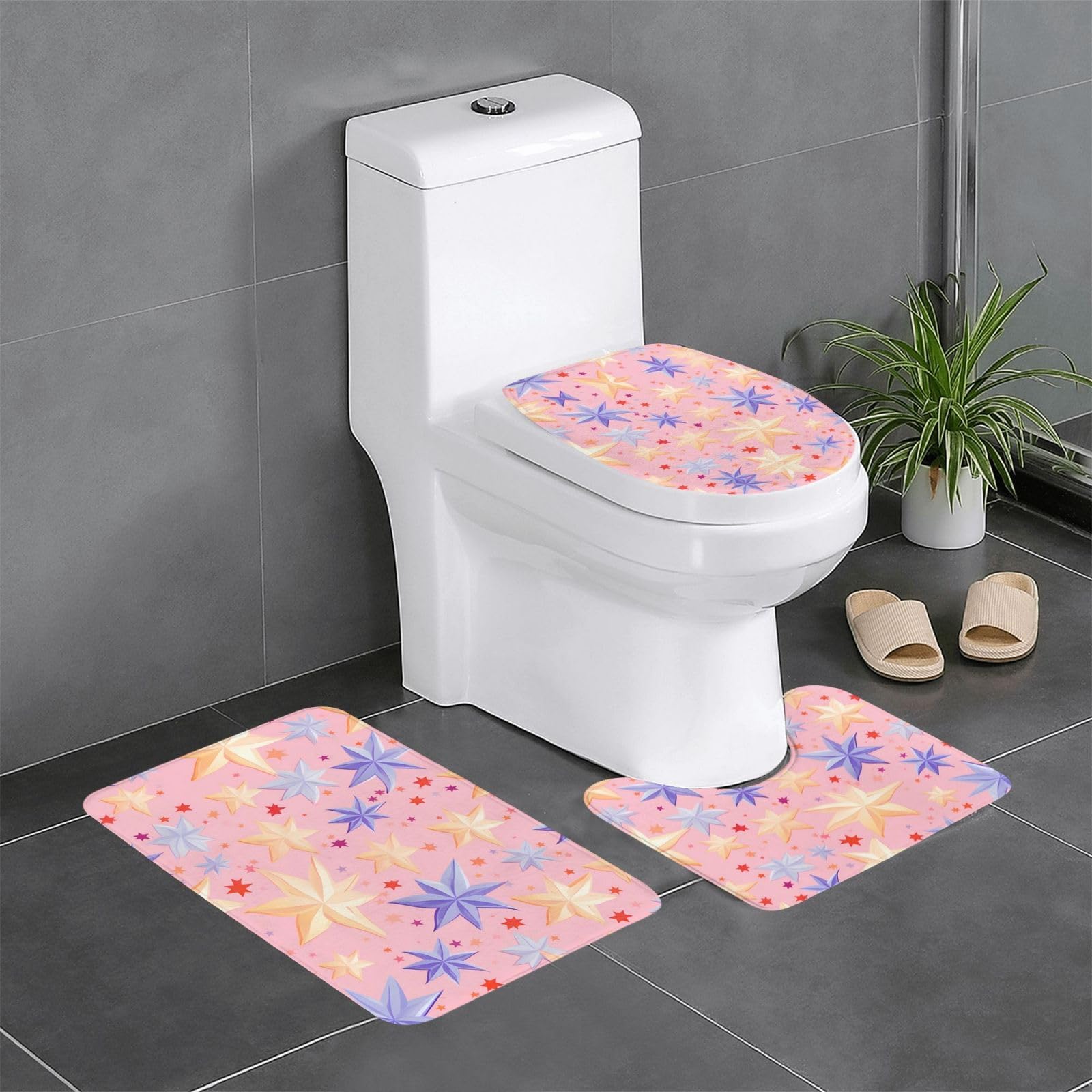 Tapis de salle de bain antidérapants pour sécuriser les sols glissants WC et coiffeuse