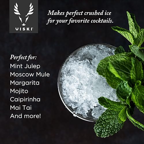 Miniatura 4 de Viski Bartender's Lewis - Bolsa de hielo extra grande de lona de grado profesional con costuras reforzadas para cócteles fríos - 10 x 18 pulgadas,