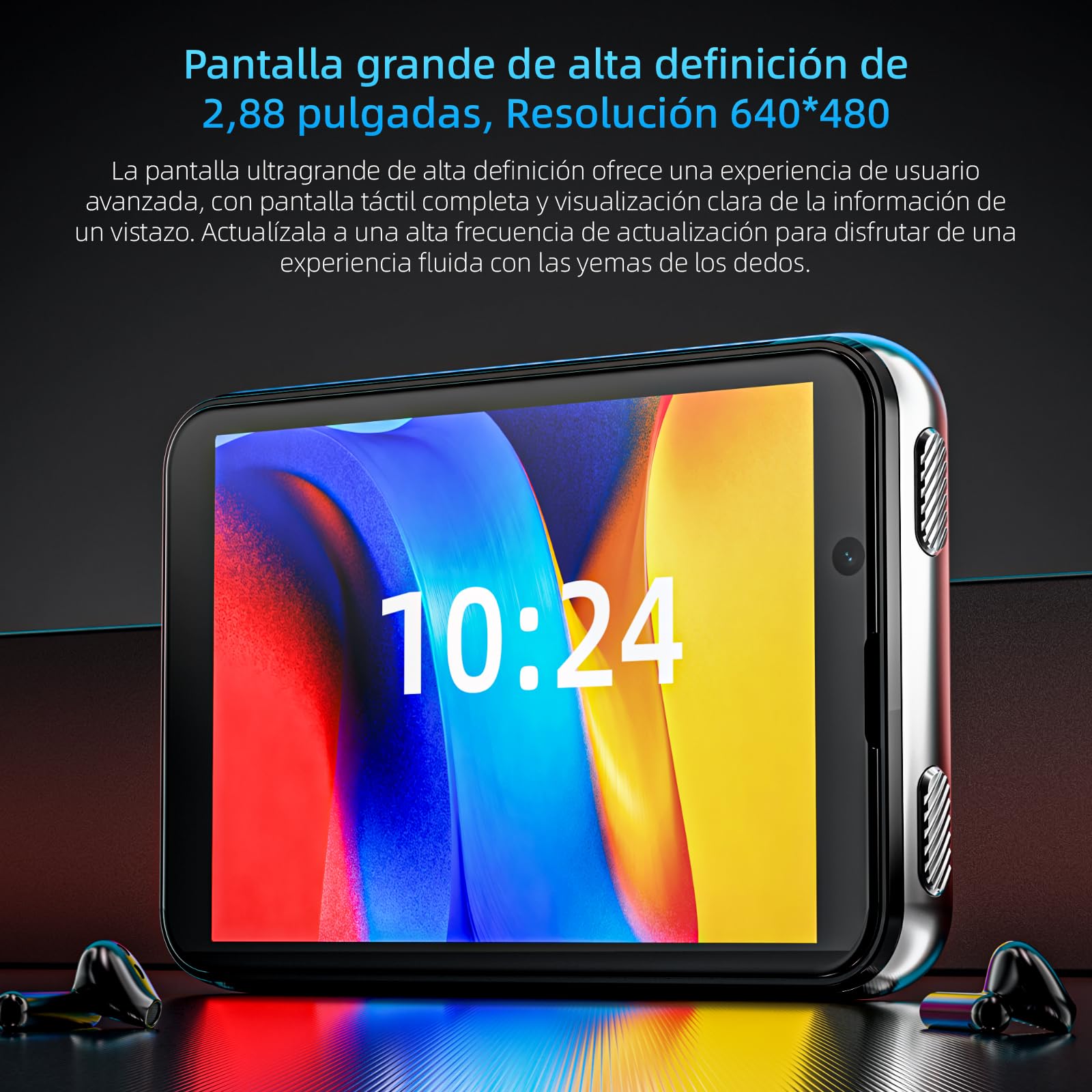 LOKMAT 4G Smartwatch, 6GB + 128GB Android 11 Smartwatch Llamada telefónica, 2.88 pulgadas pantalla grande reloj deportivo 1500mAh doble cámara WiFi Bluetooth GPS Smartwatches para hombre (plata)
