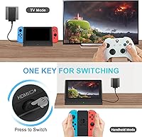 Vista 2 de Estación de acoplamiento de TV para interruptorinterruptor OLED, repuesto para base de interruptor oficial, estación de acoplamiento de interruptor