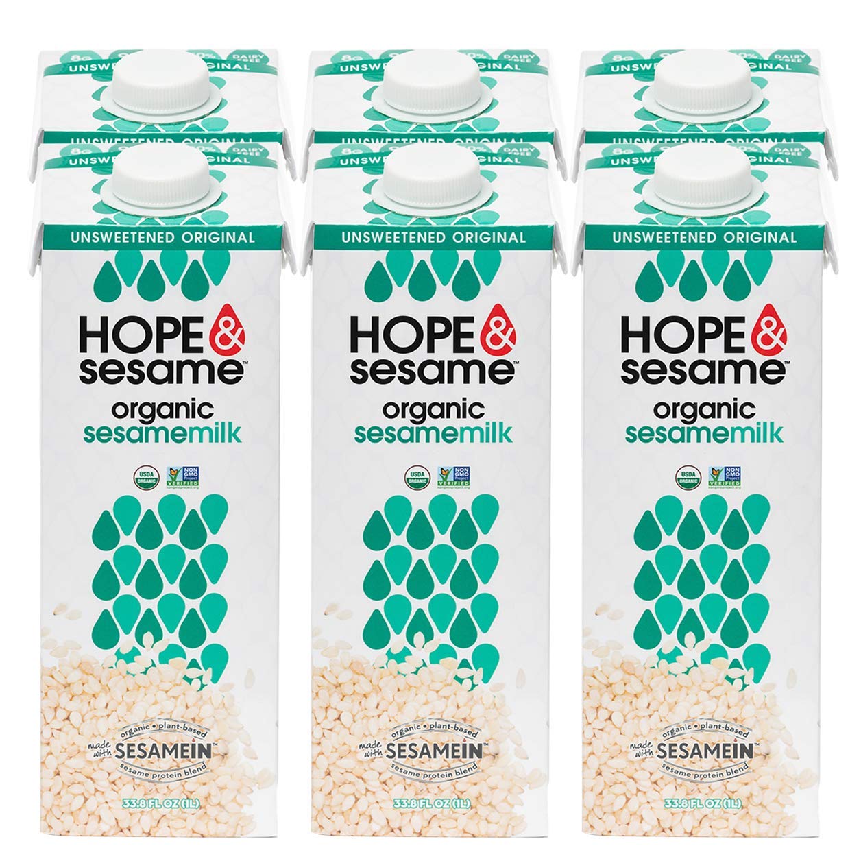 Buy Hope & Sesame Sesame Milk 1L (Unsweetened Original, 6pack