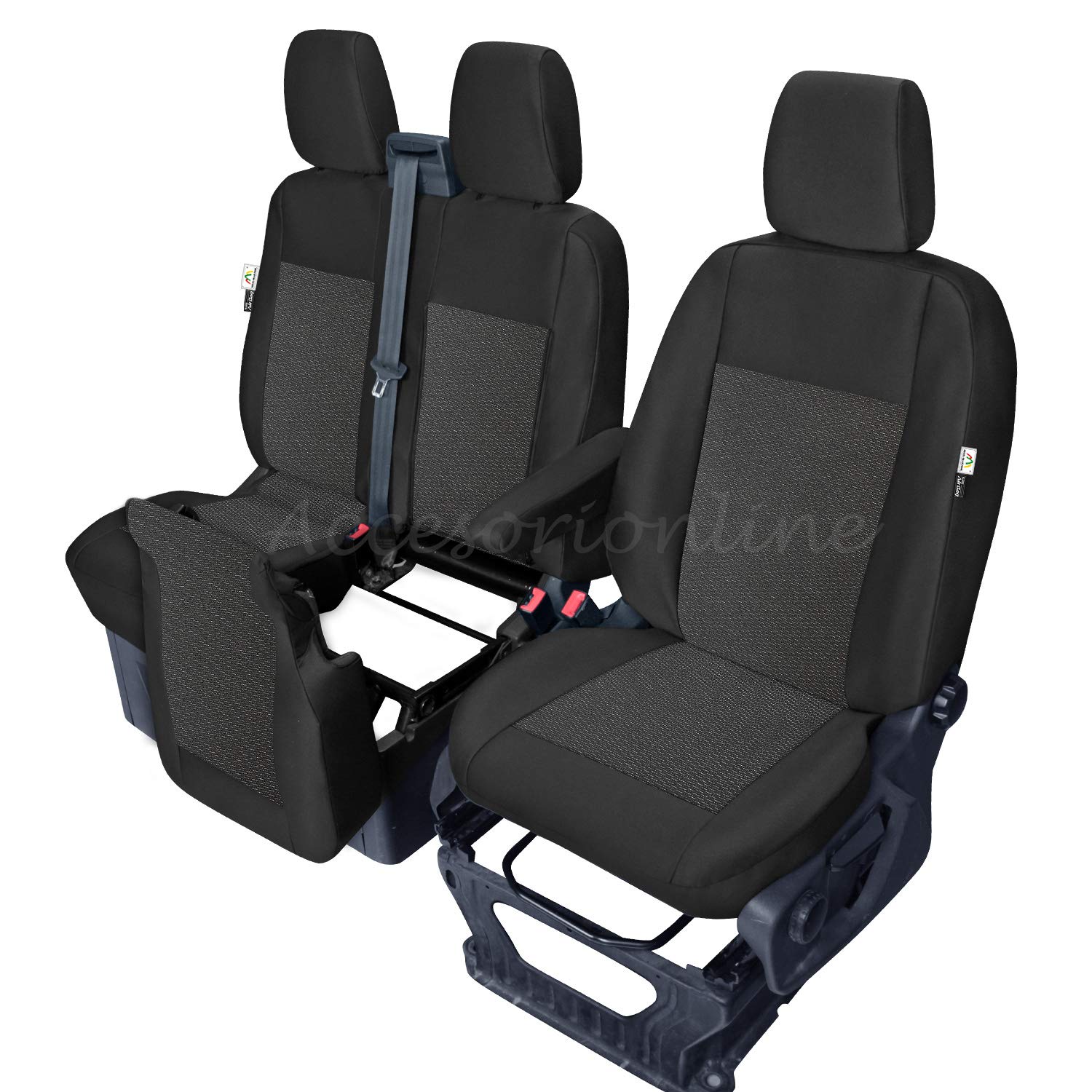 Fundas de Asiento compatibles con Ford Transit Custom I 2012-2023 - 100% A Medida