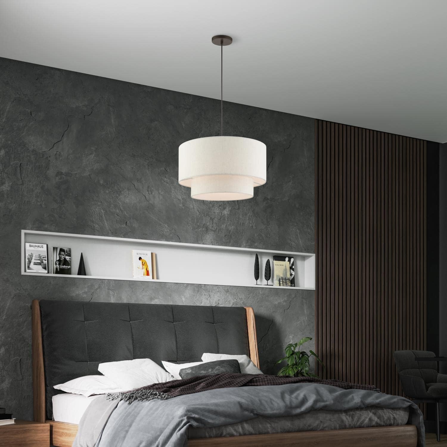 Livex Lighting Meadow - 3 Light Pendant in Minimalist Style - 20 Inches Wide by 15 Inches high-English Bronze Finish -Traditional in
