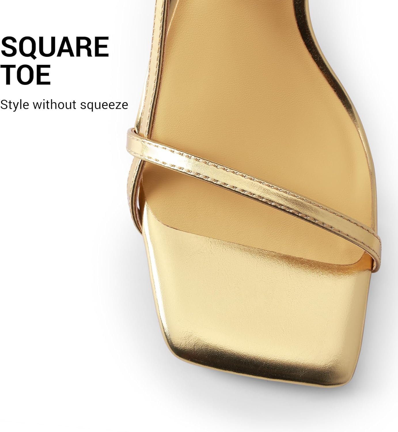 DREAM PAIRS Women's Low Kitten Heels Square Open Toe Ankle Strap Party Wedding Dressy Sandals Shoes