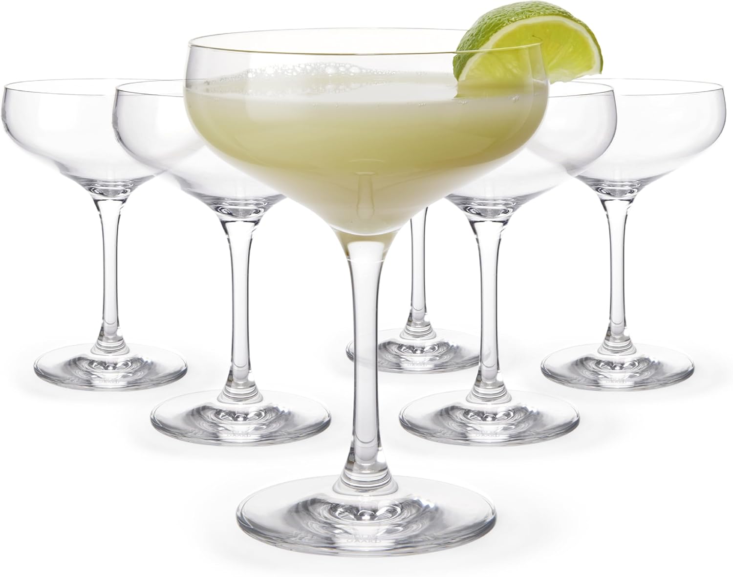 Holmegaard Cabernet Cocktail Glass, Clear, 5.5" H x 4.3" D, 9.8 oz, Set of 6, Designed by Peter Svarrer, Gift Box Included