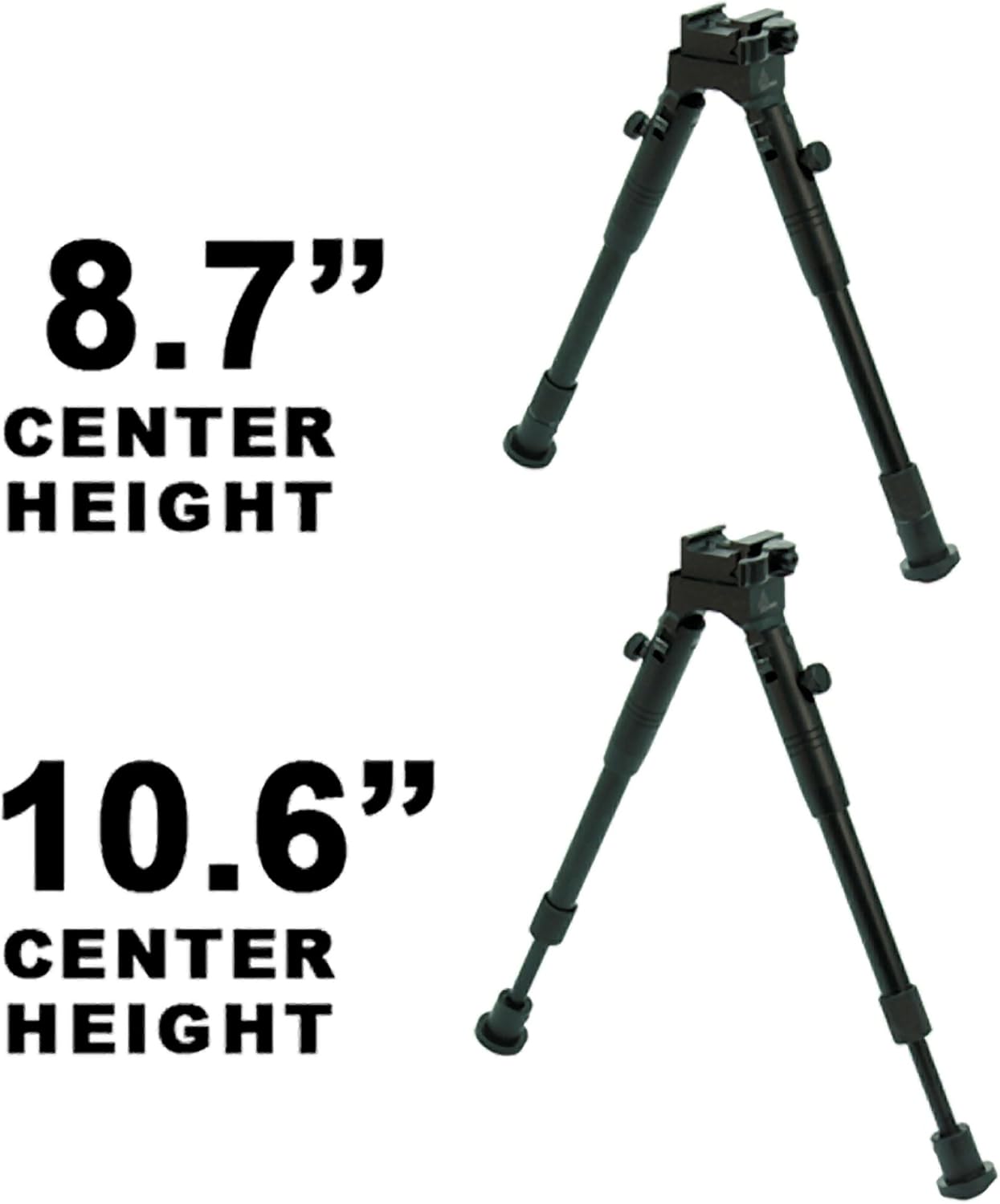 UTG New Gen Hi Pro Shooters Bipod, Quick Detach, 8.7"-10.6" : Sports & Outdoors