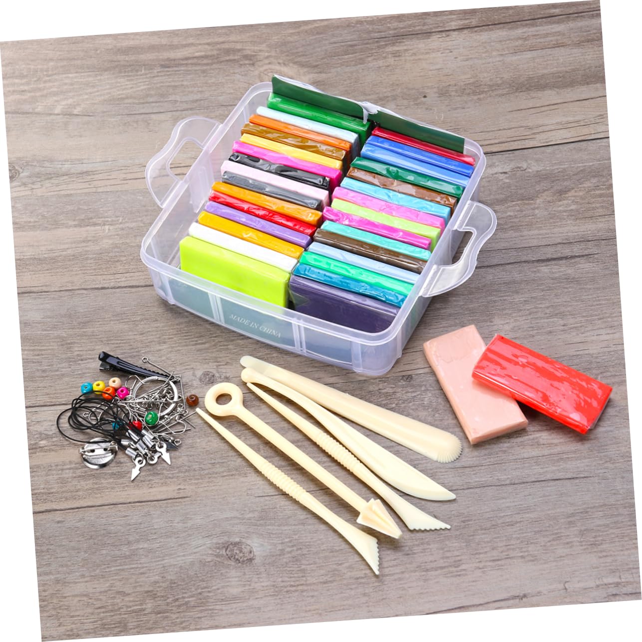 STOBOK Herramientas para Arcilla Blanda Colores Kit de Arcilla Polimérica para Hornear para Actividades de Modelado Creativo Casa