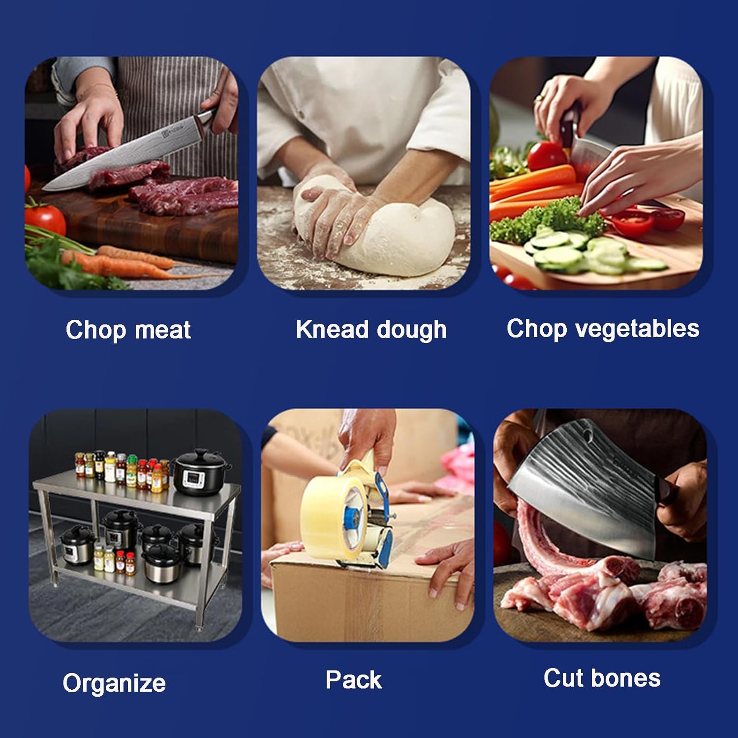 Multi-Tier Stainless Steel Workbench Countertop Stand with Adjustable Shelves Worktable Features an Operational countertop with Side Panels(L80XW30XH80CM/31.5X11.8X31.5”)