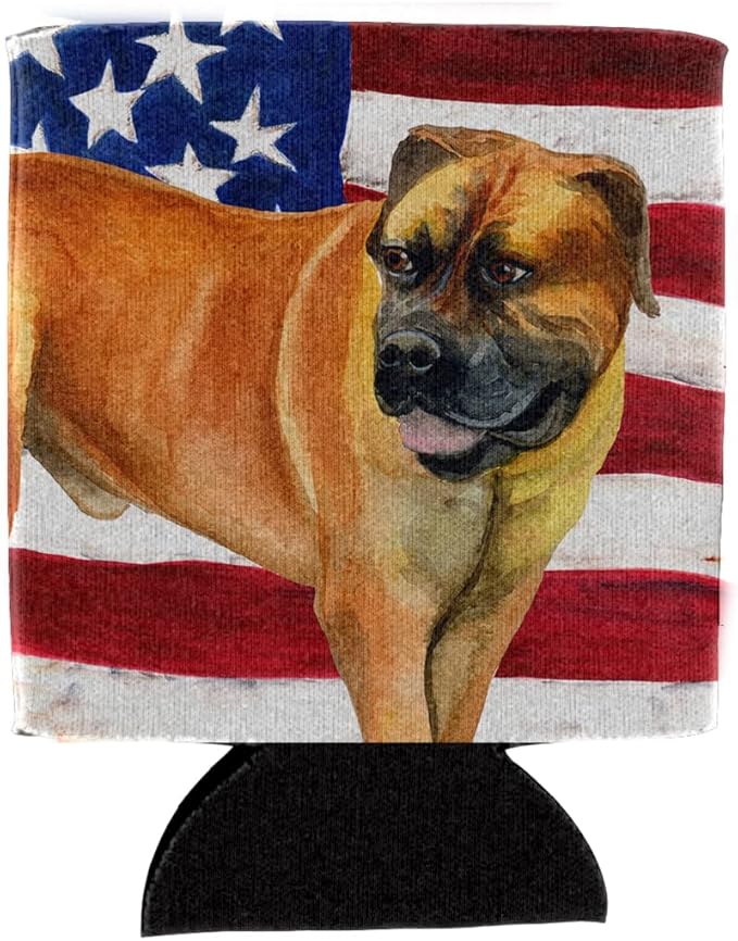 Caroline's Treasures BB9646CC Boerboel Mastiff Patriotic Can or Bottle Hugger - Thumbnail 2