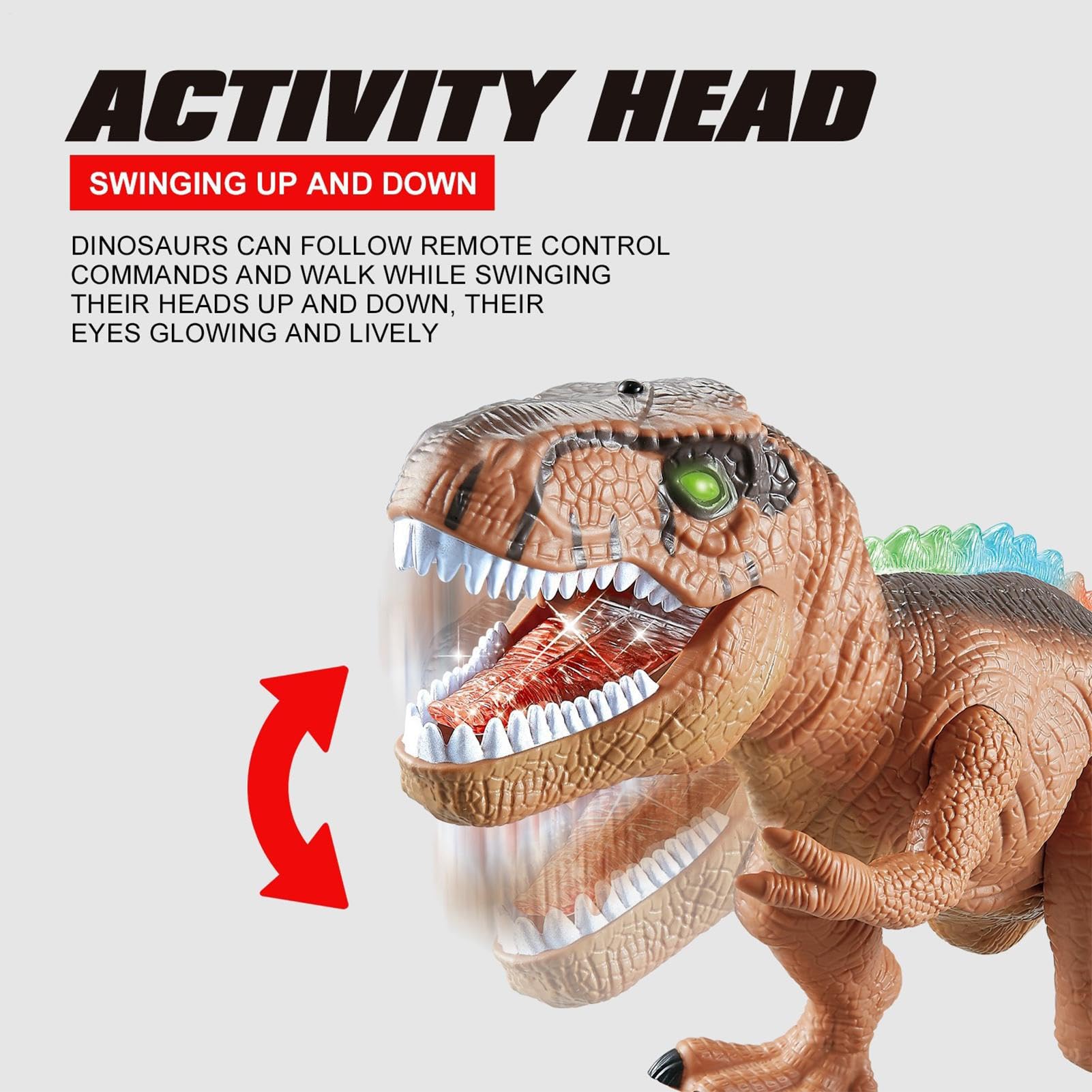 Giocattoli Dinosauro RC Educativo Elettronico Camminante