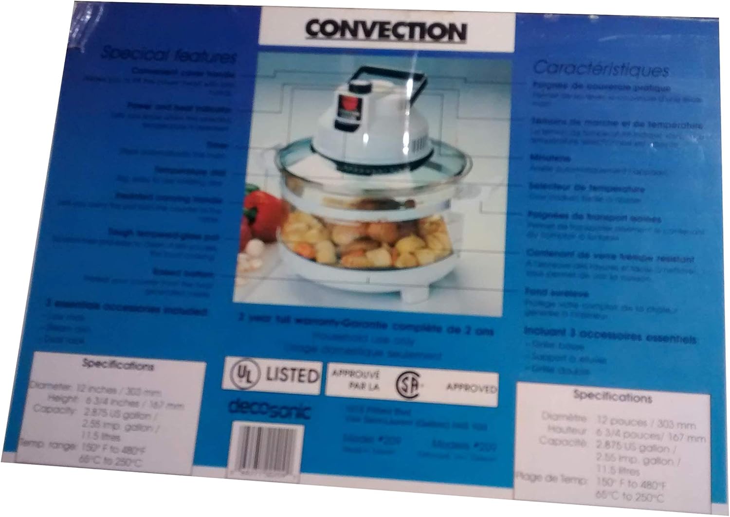 Decosonic Convection Four Roaster Oven Amazon.ca Home