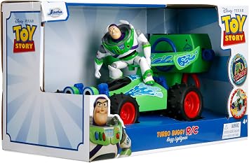 Jada Toy Story Turbo Buggy RC Buzz Lightyear 1 24 Scale Remote Control Car with Turbo Boost 2.4GHz USB Rechargeable Toys