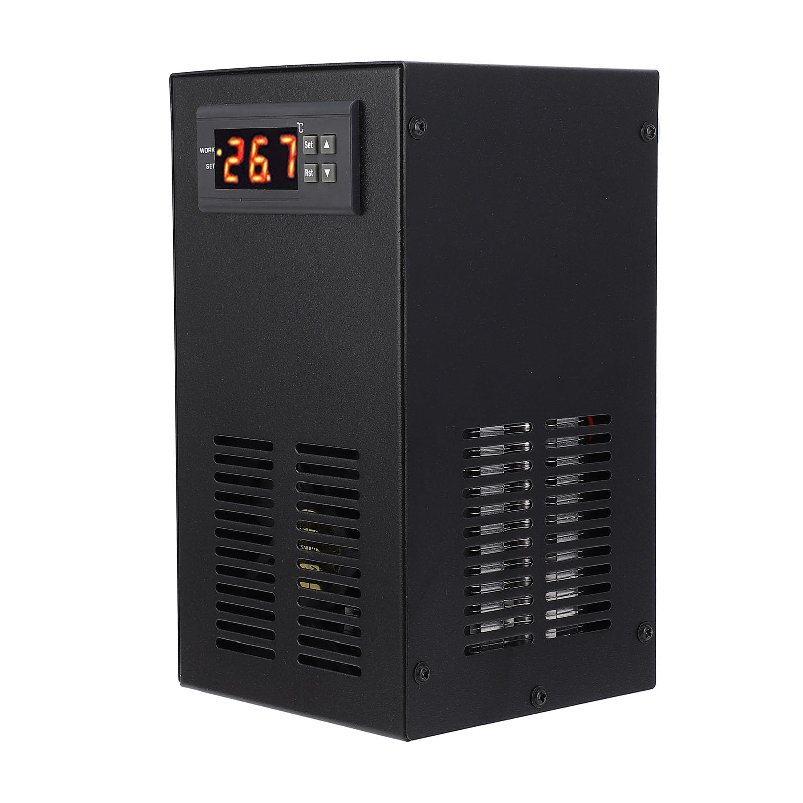 Aquarium Chiller, Digitales Display 20L Temperaturvereinbarung Wasserkühler Ruhiger Verschleiß Gegen (EU-Stecker)