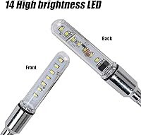 Vista 6 de DAWAY Luz de vástago de válvula de neumático de bicicleta A08 – Luces LED impermeables para rueda de bicicleta, lámpara intermitente de neón que