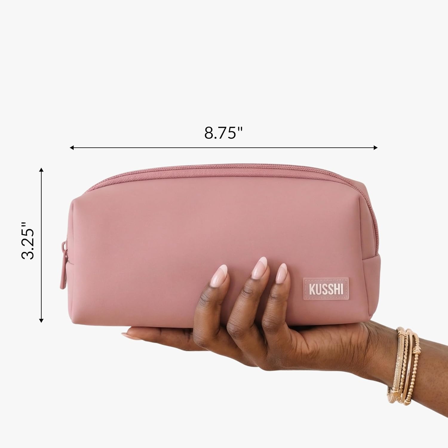KUSSHI Essentials Pouch (Mauve/Stone)
