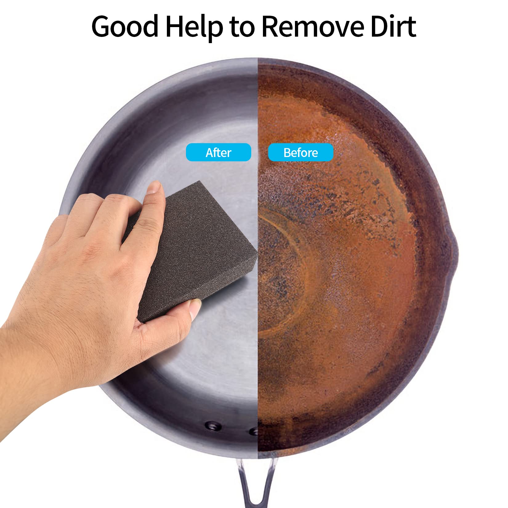 Pizsieat Schleifschwamm Set 12-tlg. - 6 Körnungen 120-400# Für Holz & Metall