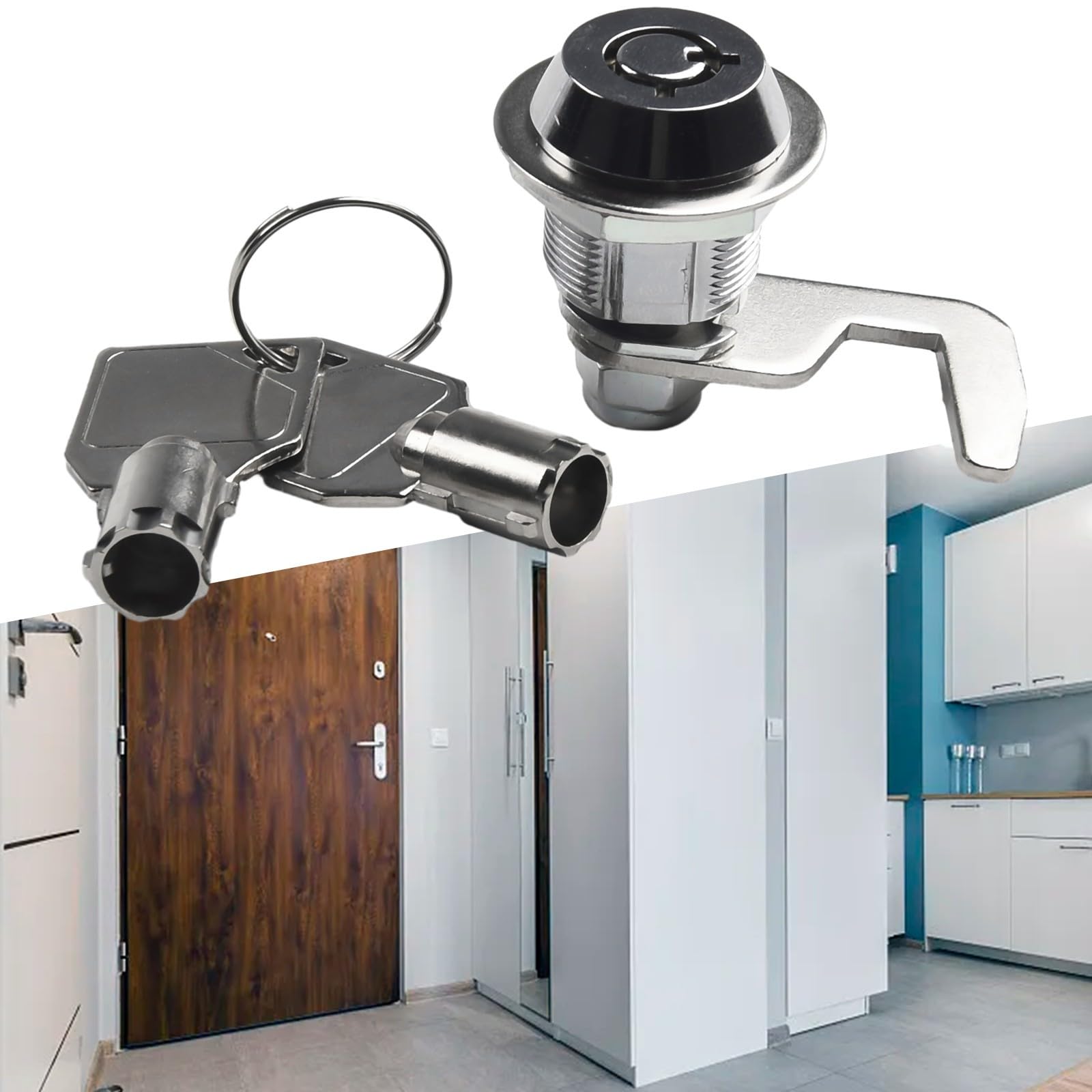 Heavy Duty Cam Lock Cylinder Compatible with Various Applications Including Coffee Makers and Storage Units - Image 3