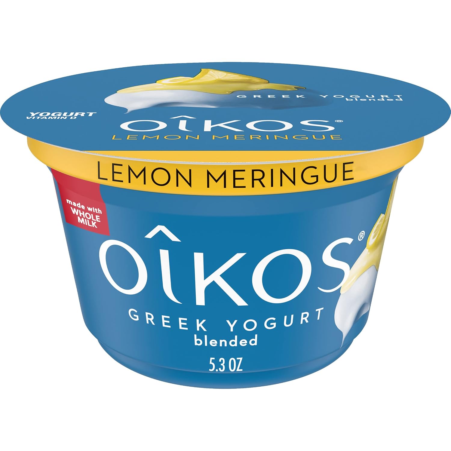 Oikos Whole Milk Greek Yogurt, Lemon Meringue, 5.3 Oz